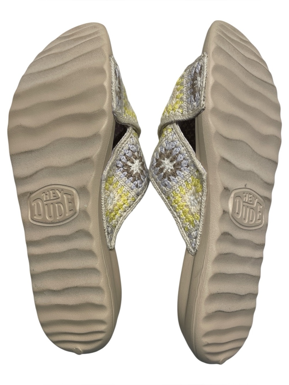 Hey Dude Christi Slide
Cottage Crochet Sandals Lavender Tan & Yellow Size 7 NWT - Picture 6 of 12